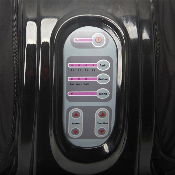 Intelligent 5-Mode Human Simulation Solid Massage Foot Malaxation Massager Black