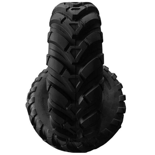 25x10-12 black Fits ATV millionparts 8.5inch rubber pair of Tubeless Tires