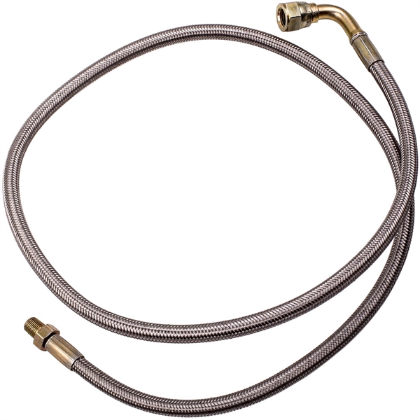 油管Oil Lines 1/8 NPT 41" INCH T3 T4 T04E T76 T60 Turbocharger BRAIDED OIL INLET FEED LINE-2
