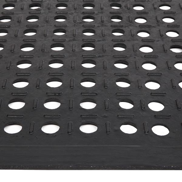 Bar Kitchen Industrial Multi-functional Anti-fatigue Drainage Rubber Non-slip Hexagonal Mat 150*90cm