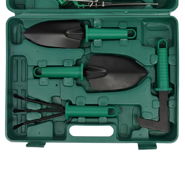 7PC-Green Iron Chair Gardening Toolkit