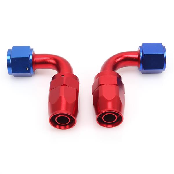 10AN 20-Foot Universal Silver Fuel Pipe   10 Red and Blue Connectors