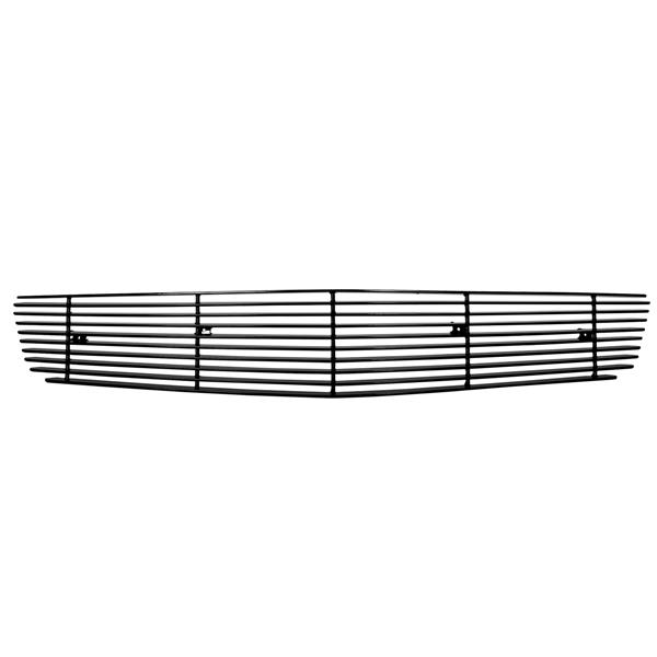 Black Polished Aluminum Main Upper Lower Bumper Grille for 2008-2012 Chevy Malibu