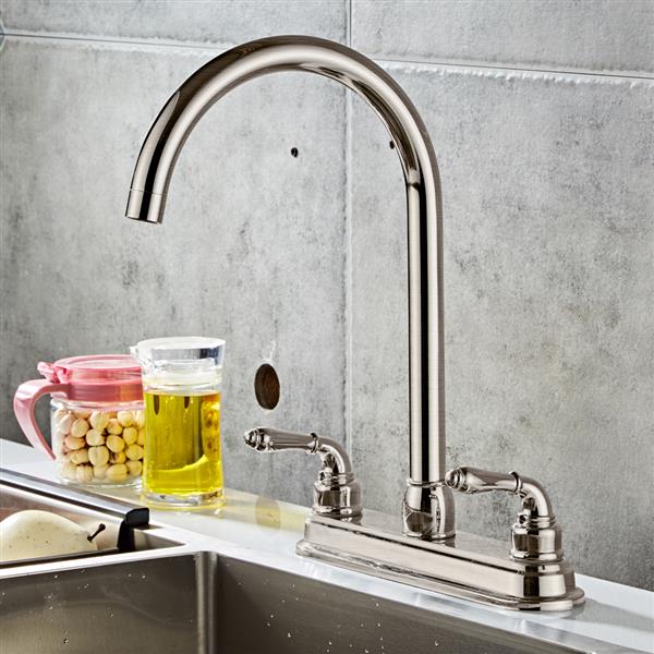 2-handle Kitchen Fixed Faucet