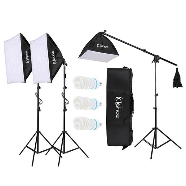 65W Photo Studio Photography 3 Soft Box Light Stand Continuous Lighting Kit Diffuser(Do Not Sell on Amazon)