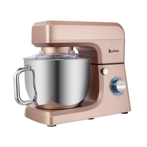 ZOKOP ZK-1511 Chef Machine 7L 660W Mixing Pot With Handle Champagne Spray Paint