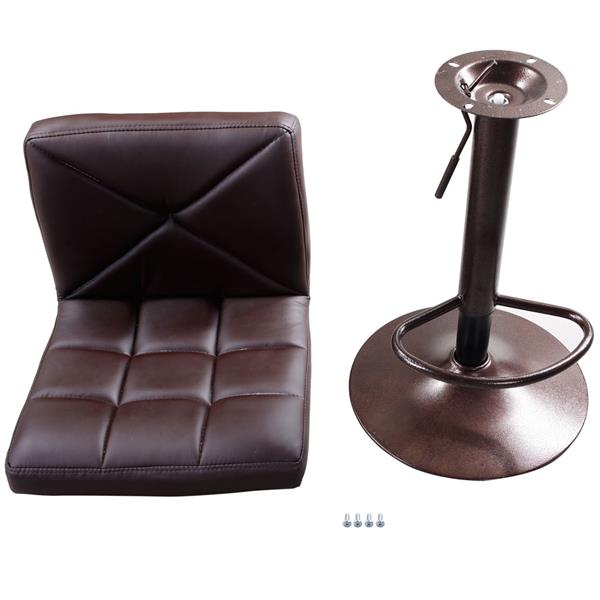 2pcs Adjustable High Type Disk without armrest Crossover Design Bar Stools Coffee 