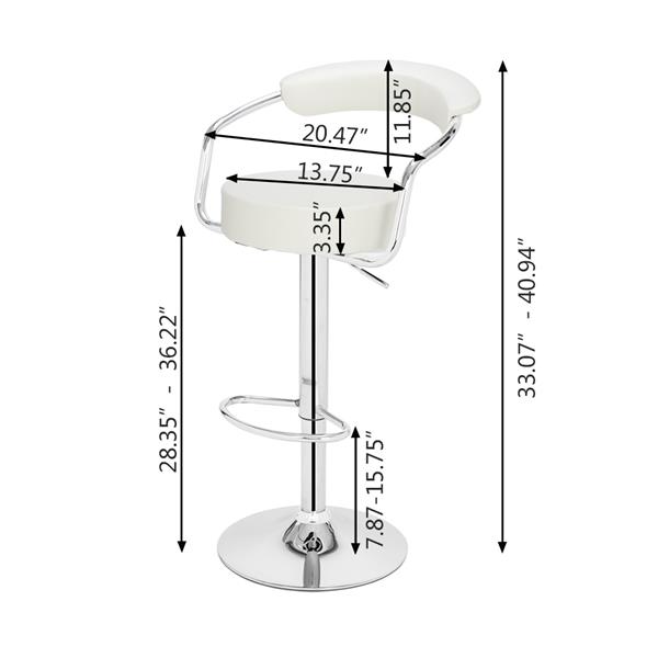 SSJ-105 High-grade Round Back Cushion BlackBar White