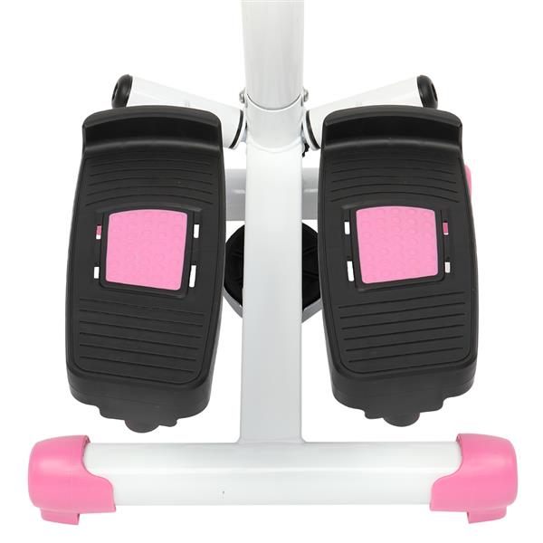 Stair Step Machine Stepper Adjustable Resistance with Handlebar & LCD Monitor for Home Gym Red