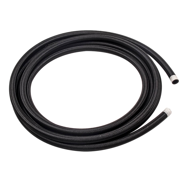 -8AN AN-8 AN8 Fitting 11.1MM Nylon Stainless Steel Braided Fuel Oil Hose Line 5 Metre Kit