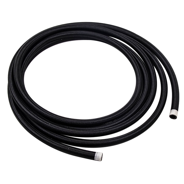 -8AN AN-8 AN8 Fitting 11.1MM Nylon Stainless Steel Braided Fuel Oil Hose Line 5 Metre Kit