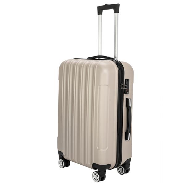 3-in-1 Multifunctional Large Capacity Traveling Storage Suitcase Luggage Set Champagne
