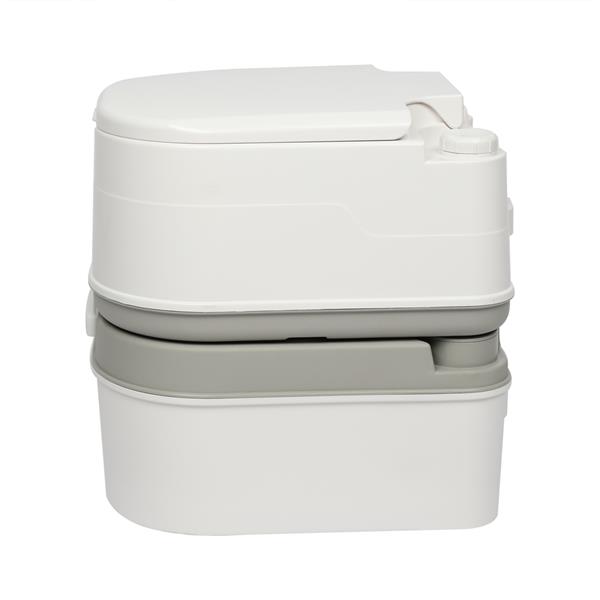 24L Portable Removable Flush Toilet Porcelain White