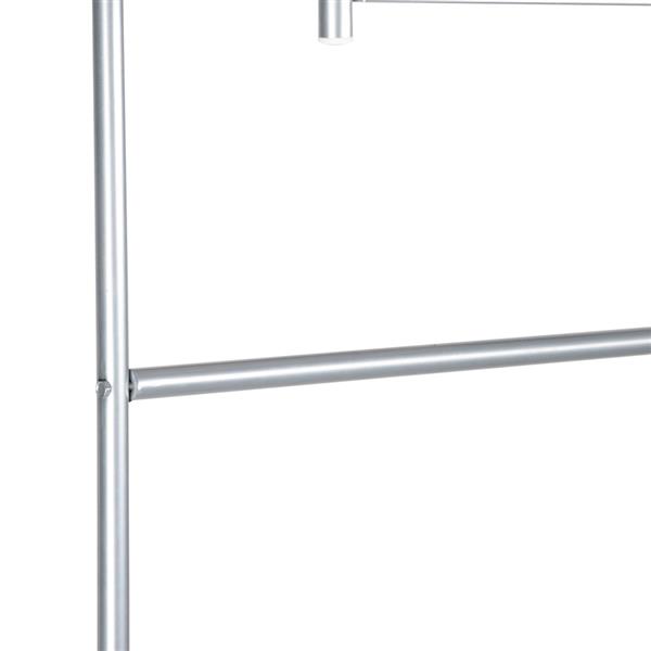 HODELY 银灰色四层带网格面铁艺厨房层架（HT-CJ027 带挂钩）-4