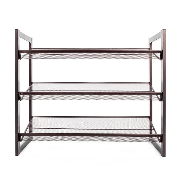 3-layer Iron Oblique Plane Shoe Rack Chromeplate