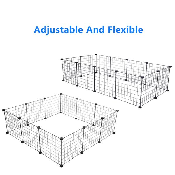 Pet Playpen, Small Animal Cage Indoor Portable Metal Wire Yard Fence for Small Animals, Guinea Pigs, Rabbits Kennel Crate Fence Tent