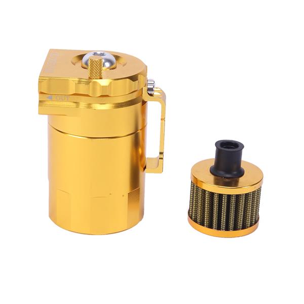 Round Oil Catch Tank Oil Catch Tank with Air Filter Golden