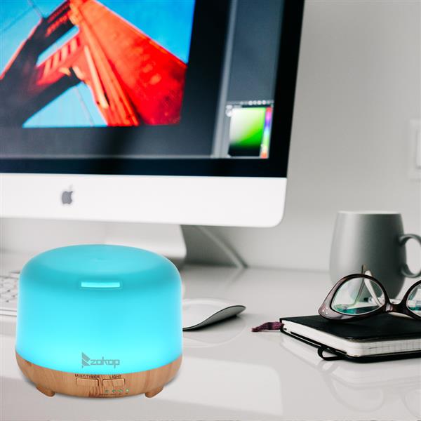 110V 450ML 2249YK With White Remote Control Color cycling Aromatherapy Oil Diffuser / Portable Ultrasonic Diffuser / Cold Mist Humidifier