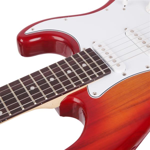 Rosewood Fingerboard  Electric Guitar Sunset Red 