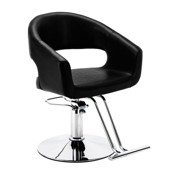 High-End Hair Salon Barber Chair Classic Volume of The Back Chair Black