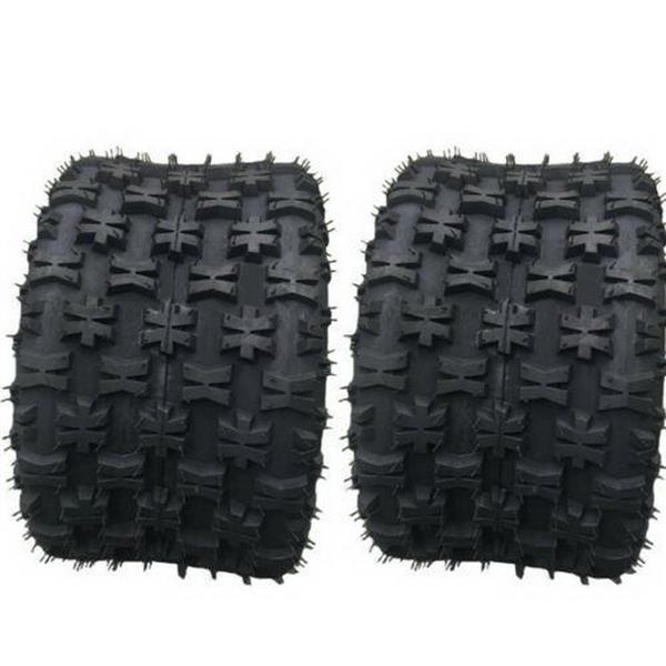 2* 18x10-8 ATV Tire Tubeless BIAS 18x10x8 18-10-8 OD：449mm