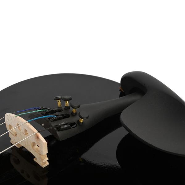 New 1/2 Acoustic Violin Case Bow Rosin Black