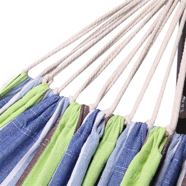 Portable Outdoor Polyester Hammock Set Green