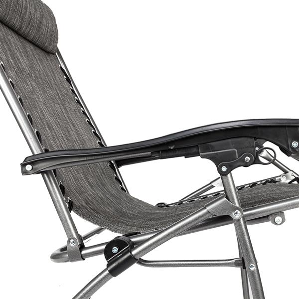 22管带头蓬折叠椅 休闲椅-灰色-12