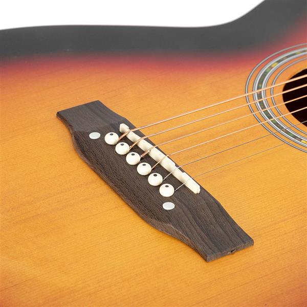 [Do Not Sell on Amazon]  GT501 40 inch Spruce Front Cutaway Folk Guitar with Bag & Board & Wrench Tool Gradient Sunset(Do Not Sell on Amazon)