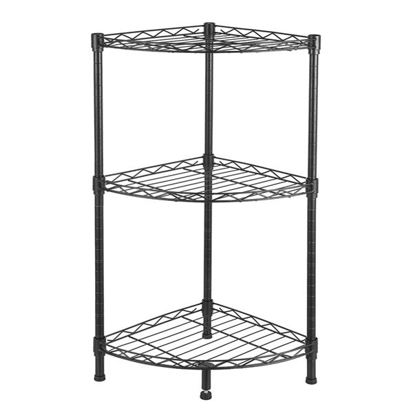 3-Tier Corner Wire Shelving