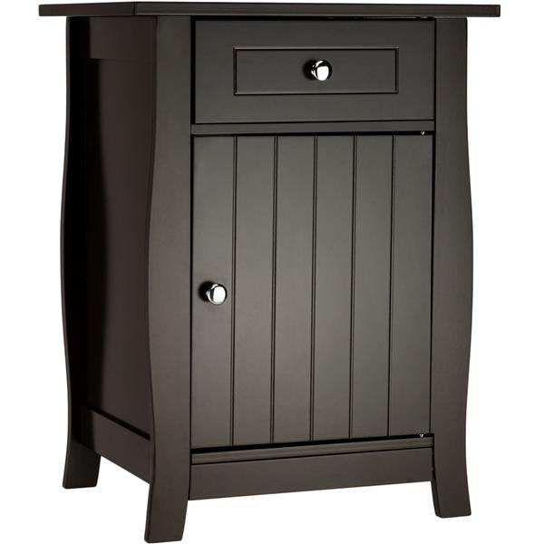 FCH Brown Painted Single Door One Pump Bedside Cabinet