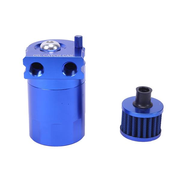 Round Oil Catch Tank Oil Catch Tank with Air Filter Blue