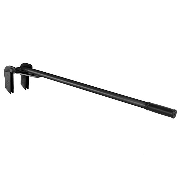44" Pallet Buster Tool with Iron Nail-Removal Crowbar Black