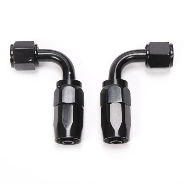 6AN 20-Foot Universal Black Fuel Pipe   10 Black Connectors