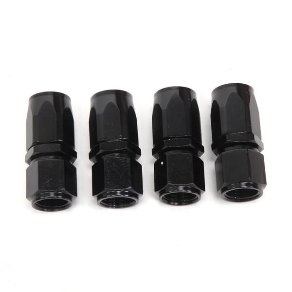 6AN 16 Foot Universal Black Fuel Pipe   10 Black Connectors