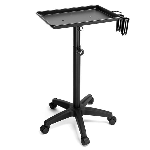 L-121B Beauty Salon Aluminum Tray Cart Black