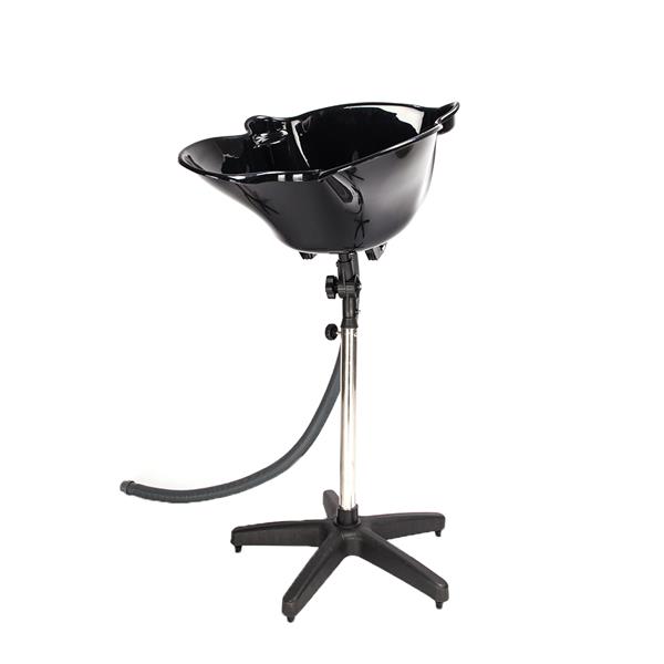 YC-210 Salon Removable Adjustable Shampoo Basin Black