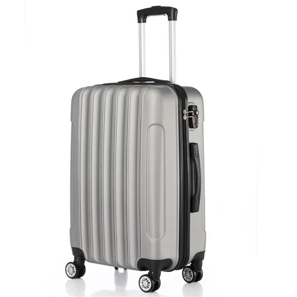 3-in-1 Multifunctional Large Capacity Traveling Storage Suitcase Silver Gray