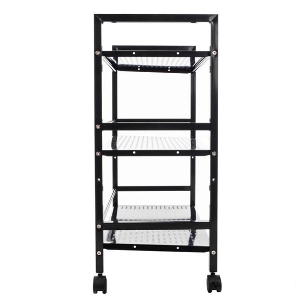 Widen 3 Tiers Multi-functional Storage Cart Black