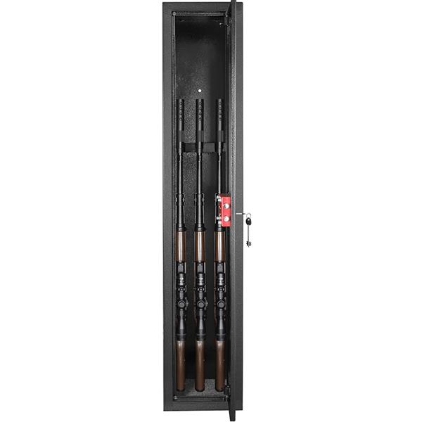 H1300 x W250 x D250 mm Can Hold 3 Rifles Blade Lock Gun Cabinet / Safe Safe-Black