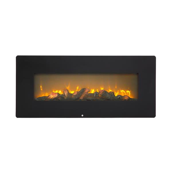 SF310-42AX 42 Inch 1400W Wall Hanging / Fireplace Single Color / Fake Wood / Heating Wire / With Small Remote Control Black