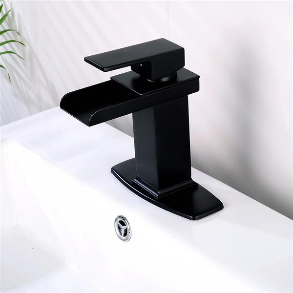 Bathroom Basin Faucet Waterfall Spout Sink Mixer Tap Oil Rubbed Bronze