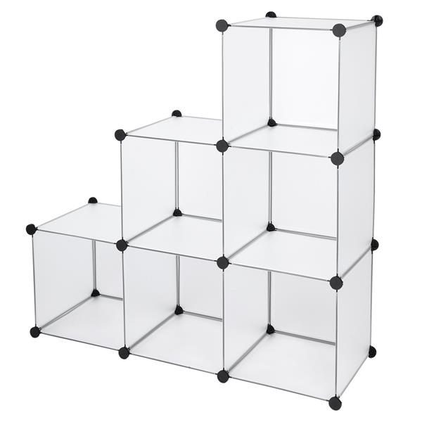 Cube Storage 6-Cube Closet Organizer Storage Shelves Cubes Organizer DIY Closet Cabinet White