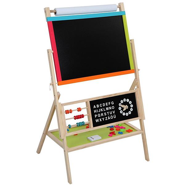 All-in-One Multifunction Wooden Kid's Art Education Easel with Accessories