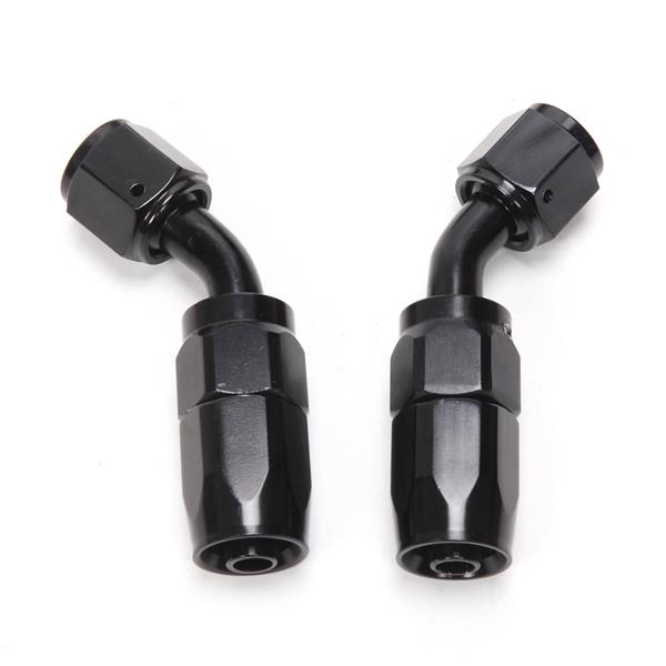 6AN 20-Foot Universal Black Fuel Pipe   10 Black Connectors