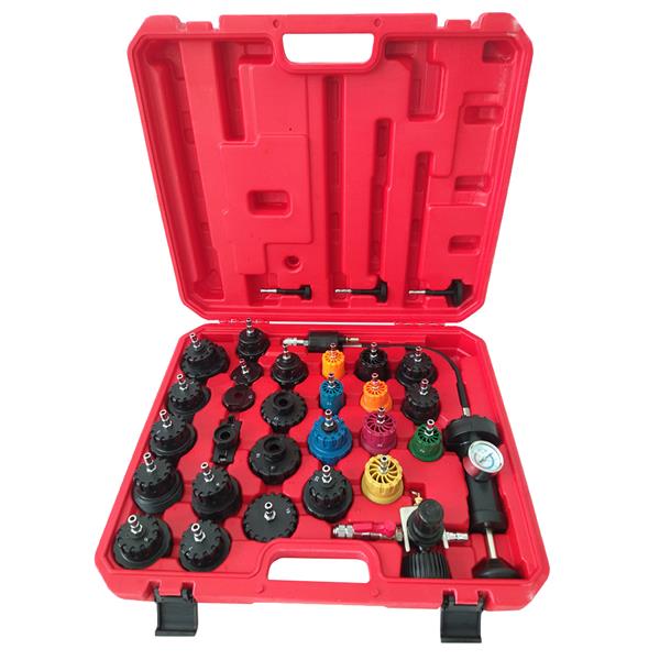 33Pcs Cooling System Radiator Pressure Tester Test Tool Kit