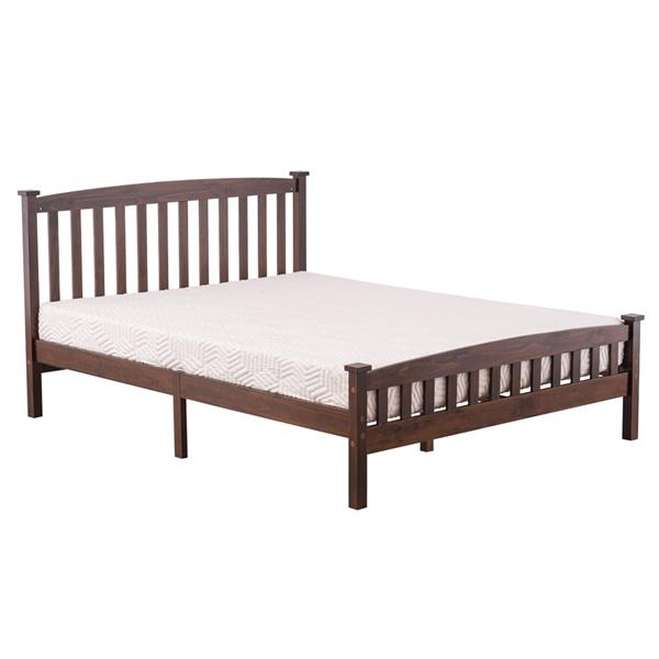 PWB-044 Cap Vertical Strip Bed Walnut Queen