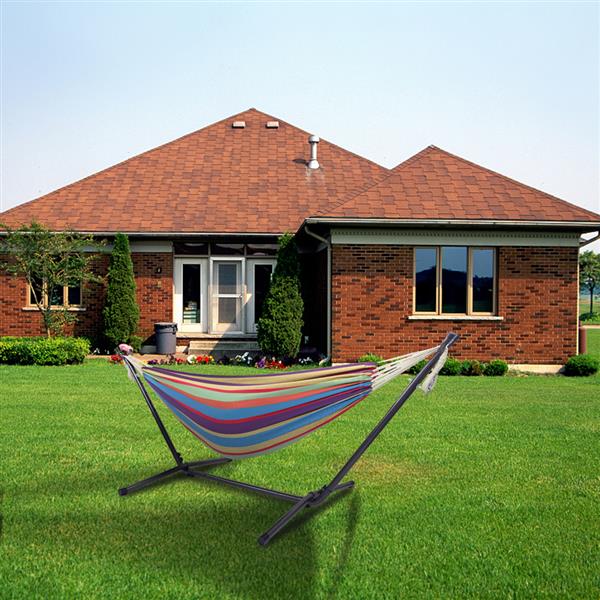 Hammock Set (Hammock Frame   Small Color Bar Hammock) Natural Rope