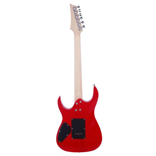 Novice Entry Level 170 Electric Guitar HSH Pickup   Bag   Strap   Paddle   Rocker   Cable   Wrench Tool Red