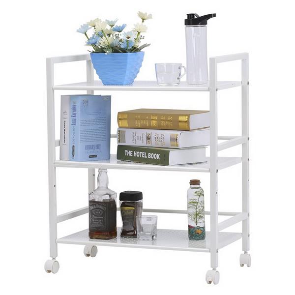 Widen 3 Tiers Multi-functional Storage Cart Ivory White